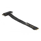 DeLOCK 64132 tarjeta y adaptador de interfaz Interno PCIe negro, M.2, PCIe, Negro, 0,2 m, China, SATA