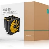 DeepCool AK620 ZERO DARK ZORIA, Disipador de CPU negro/Naranja