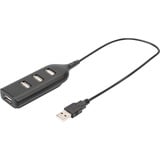 Digitus AB-50001-1, Hub USB negro