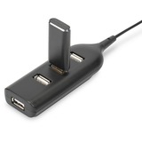 Digitus AB-50001-1, Hub USB negro