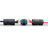 Digitus Acoplador de conexión exterior CAT.6A, IP68, RJ-45, Embrague negro
