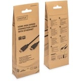 Digitus Cable de conexión HDMI Premium High Speed, con Ethernet, UHD 4K negro