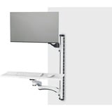 Digitus Estación de trabajo (monitor, teclado, ratón) montaje en pared, Fijación/Instalación blanco/Negro