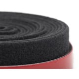 Digitus Sistema de gestión de cables con cinta de velcro, cinta de cabeza de seta, Administración de cables negro