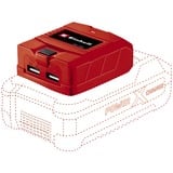 EINHELL 4514120 adaptador e inversor de corriente Universal Negro, Rojo rojo, Universal, Universal, 18 V, 5 V, 2,1 A, Einhell