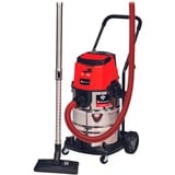 EINHELL Professional TP-VC 36/30 S Auto - Solo, 36Volt (2x18V), Aspiradora en húmedo y en seco rojo/Acero fino