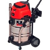 EINHELL Professional TP-VC 36/30 S Auto - Solo, 36Volt (2x18V), Aspiradora en húmedo y en seco rojo/Acero fino