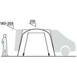 Easy Camp Toldo de autobús tipo cúpula Utne, Tienda de campaña gris