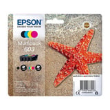 Epson Multipack 4-colours 603 Ink, Tinta Rendimiento estándar, Negro, Cian, Magenta, Amarillo, 3,4 ml, 2,4 ml, 1 pieza(s), 150 páginas