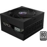 GIGABYTE AORUS ELITE P1000W ICE Fuente de Alimentación - PCIe 5.0, 80 PLUS Platinum, Diseño completamente modular, Ventilador de 120 mm, Compatible con ATX 3.0, Enchufe UE, Fuente de alimentación de PC negro, 80 PLUS Platinum, Diseño completamente modular, Ventilador de 120 mm, Compatible con ATX 3.0, Enchufe UE, 1000 W, 100 - 240 V, 50/60 Hz, 15 - 6.5 A, Activo, 125 W