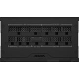 GIGABYTE AORUS ELITE P1000W ICE Fuente de Alimentación - PCIe 5.0, 80 PLUS Platinum, Diseño completamente modular, Ventilador de 120 mm, Compatible con ATX 3.0, Enchufe UE, Fuente de alimentación de PC negro, 80 PLUS Platinum, Diseño completamente modular, Ventilador de 120 mm, Compatible con ATX 3.0, Enchufe UE, 1000 W, 100 - 240 V, 50/60 Hz, 15 - 6.5 A, Activo, 125 W