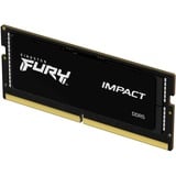Kingston FURY FURY 16GB 6400MT/s DDR5 CL38 SODIMM Impact XMP, Memoria RAM negro, 16 GB, 1 x 16 GB, DDR5, 262-pin SO-DIMM, Negro