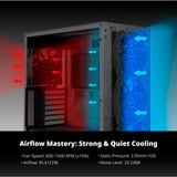 Montech HP140 ARGB PWM 140x140x25, Ventilador negro