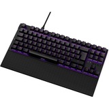 NZXT KB-1TKDE-BR teclado USB QWERTZ Alemán Negro, Teclado para gaming negro, Tenkeyless (sin zona numérica) (80 - 87%), USB, Interruptor mecánico, QWERTZ, LED, Negro