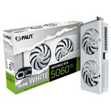 Palit GeForce RTX 5060 Ti OC WHITE 16GB, Tarjeta gráfica blanco