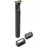 Philips OneBlade Face QP1424/10, Cortapelo para barba negro, Máquina de afeitar de láminas, Carbón vegetal, Batería, 30 min, 8 h, 0,5 W