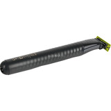 Philips OneBlade Face QP1424/10, Cortapelo para barba negro, Máquina de afeitar de láminas, Carbón vegetal, Batería, 30 min, 8 h, 0,5 W