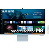SAMSUNG S32BM80BUU 81,3 cm (32") 3840 x 2160 Pixeles 4K Ultra HD Azul, Blanco, Monitor LED azul, 81,3 cm (32"), 3840 x 2160 Pixeles, 4K Ultra HD, 4 ms, Azul, Blanco