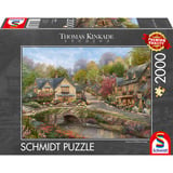 Schmidt Spiele Thomas Kinkade Studios: Verano en Cobblestone Village, Puzzle 
