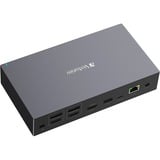 Verbatim CDS-17 Alámbrico USB 3.2 Gen 1 (3.1 Gen 1) Type-C Negro, Gris, Estación de acoplamiento aluminio/Negro, Alámbrico, USB 3.2 Gen 1 (3.1 Gen 1) Type-C, 100 W, 3,5 mm, 1000 Mbit/s, Negro, Gris