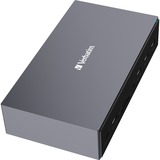 Verbatim CDS-17 Alámbrico USB 3.2 Gen 1 (3.1 Gen 1) Type-C Negro, Gris, Estación de acoplamiento aluminio/Negro, Alámbrico, USB 3.2 Gen 1 (3.1 Gen 1) Type-C, 100 W, 3,5 mm, 1000 Mbit/s, Negro, Gris