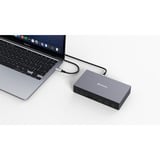Verbatim CDS-17 Alámbrico USB 3.2 Gen 1 (3.1 Gen 1) Type-C Negro, Gris, Estación de acoplamiento aluminio/Negro, Alámbrico, USB 3.2 Gen 1 (3.1 Gen 1) Type-C, 100 W, 3,5 mm, 1000 Mbit/s, Negro, Gris