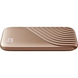 WD My Passport 1000 GB Oro, Unidad de estado sólido dorado, 1000 GB, USB Tipo C, 3.2 Gen 2 (3.1 Gen 2), 1050 MB/s, Protección mediante contraseña, Oro