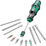 Wera 05051017001 destornillador manual Destornillador múltiple Destornillador combinado, Conjuntos de bits negro/Verde, 173 mm, 7,3 cm, 80 mm, 403 g, Negro / Azul