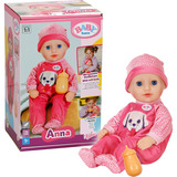 ZAPF Creation @BABY born Anna Pink 36cm, Muñecos BABY born @ Anna Pink 36cm, Muñeca bebé, Femenino, 3 año(s), Niño/niña, 360 mm, Multicolor