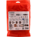 fischer Taco de vástago largo DuoXpand 10x100 FUS, Pasador gris claro/Rojo