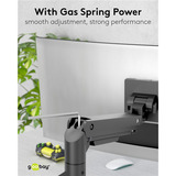 goobay 74416, Soporte de monitor negro