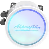 Alpenföhn Agua Glaciar 240 White RGB 240mm, Refrigeración por agua blanco