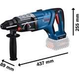 Bosch GBH 18V-28 DC Professional solo, 0611919001, Martillo perforador azul/Negro