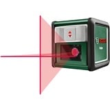 Bosch Láser de líneas cruzadas Quigo, con abrazadera verde/Negro