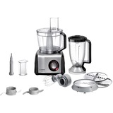 Bosch MC812M814, Robot de cocina negro/Acero fino