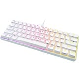 Corsair CH-9194114-DE - Tastatur teclado USB Alemán Blanco, Teclado para gaming blanco, 60%, USB, Interruptor mecánico, LED RGB, Blanco