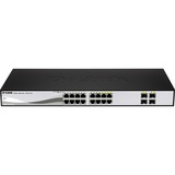 D-Link DGS-1210-16 Gestionado L2 Gigabit Ethernet (10/100/1000) Negro, Interruptor/Conmutador plateado/Negro, Gestionado, L2, Gigabit Ethernet (10/100/1000), Bidireccional completo (Full duplex), Montaje en rack