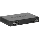 D-Link DGS-1530-10, Interruptor/Conmutador negro, Gestionado, L2, Gigabit Ethernet (10/100/1000), Bidireccional completo (Full duplex)