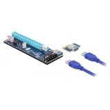 DeLOCK 41430 tarjeta y adaptador de interfaz Interno PCIe, USB 3.2 Gen 1 (3.1 Gen 1), Tarjeta de ampliación PCIe, PCIe, USB 3.2 Gen 1 (3.1 Gen 1), Negro, Azul, Gris, PC, 0,8 Gbit/s, 128,2 mm