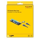 DeLOCK 41430 tarjeta y adaptador de interfaz Interno PCIe, USB 3.2 Gen 1 (3.1 Gen 1), Tarjeta de ampliación PCIe, PCIe, USB 3.2 Gen 1 (3.1 Gen 1), Negro, Azul, Gris, PC, 0,8 Gbit/s, 128,2 mm