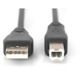 Digitus Cable de conexión USB 2.0 USB-A (conector) > USB-B (conector) negro