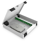 Digitus Caja de empalme LWL, caja de empalme para montaje en pared, mediana, Caja/Carcasa gris claro