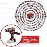 EINHELL Atornillador percutor profesional a batería TP-CD 18/80 Li-i BL - Solo, 18 Voltios, Martillo atornillador rojo/Negro
