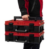 EINHELL Maletín de sistema E-Case S-F incl. divisores, Caja de herramientas negro/Rojo