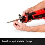 EINHELL TE-AP 18/28 Li BL-Solo, Sierra de sable rojo/Negro