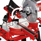 Einhell TC-SM 2531/2 U, Sierras de corte a inglete y a bisel rojo/Negro