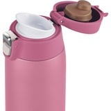 Emsa Light Mug 400 ml Rosa, Termo rosa, Rosa, Acero inoxidable, Polipropileno (PP), 400 ml, 6,6 cm, 196 mm