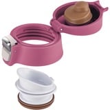 Emsa Light Mug 400 ml Rosa, Termo rosa, Rosa, Acero inoxidable, Polipropileno (PP), 400 ml, 6,6 cm, 196 mm