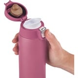 Emsa Light Mug 400 ml Rosa, Termo rosa, Rosa, Acero inoxidable, Polipropileno (PP), 400 ml, 6,6 cm, 196 mm