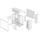 Fractal Design Meshify 3 XL RGB Tinte Claro, Caja de torre grande blanco